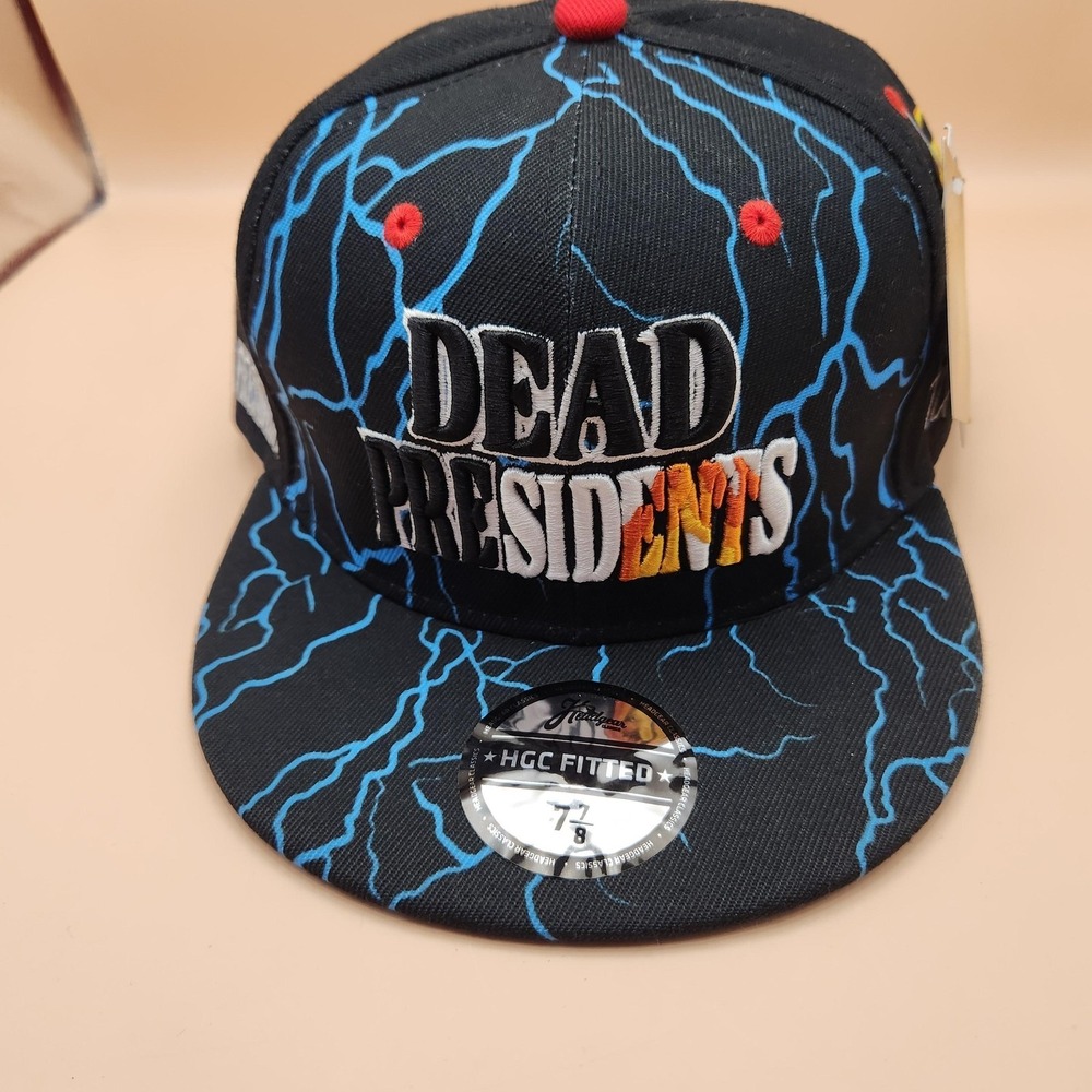Dead Presidents Hat Cap Fitted Mens 7 7/8 Lightning Skull Headgear Classics